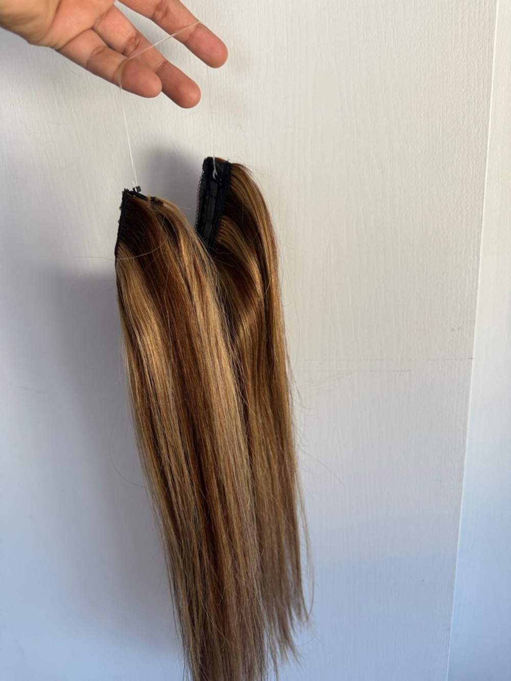 16” Real Remy Human Hair Extensions—Straight, with Invisible Wire - Picture 5 of 8